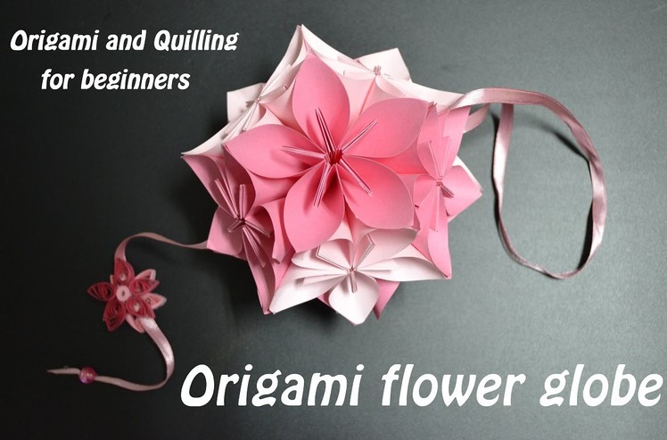 DIY Simple Origami Flower Ball - Rose -Kusudama Instructions