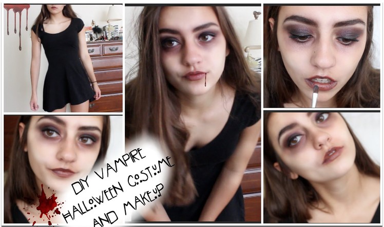 DIY Vampire Halloween Costume & Makeup!