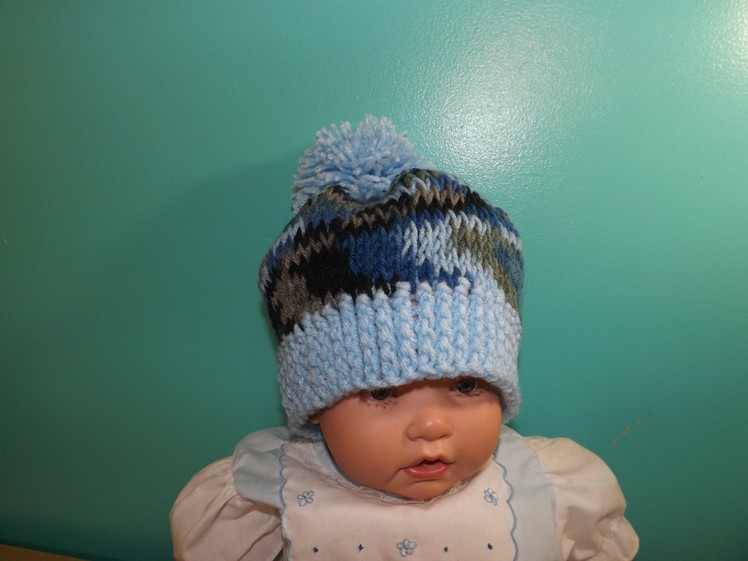 Easy Tunisian Crochet Baby's Hat