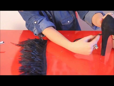 Fashion Attack : how to make YSL feather high heels DIY
