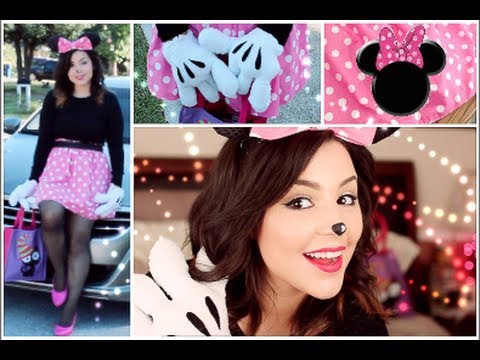 Get Ready with Me: Minnie Mouse Hair, Makeup & DIY Costume! Halloween Edition!