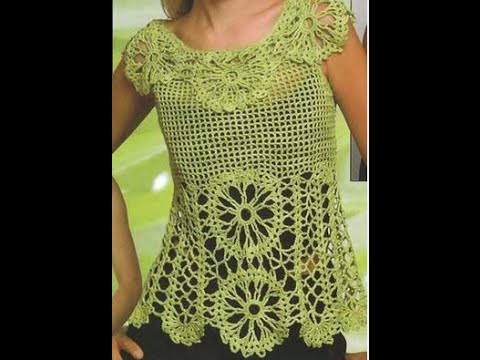 Gráficos para tejer Blusa Calada a Crochet