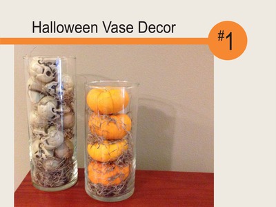 Halloween Vase Decor - DIY