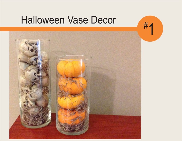Halloween Vase Decor - DIY