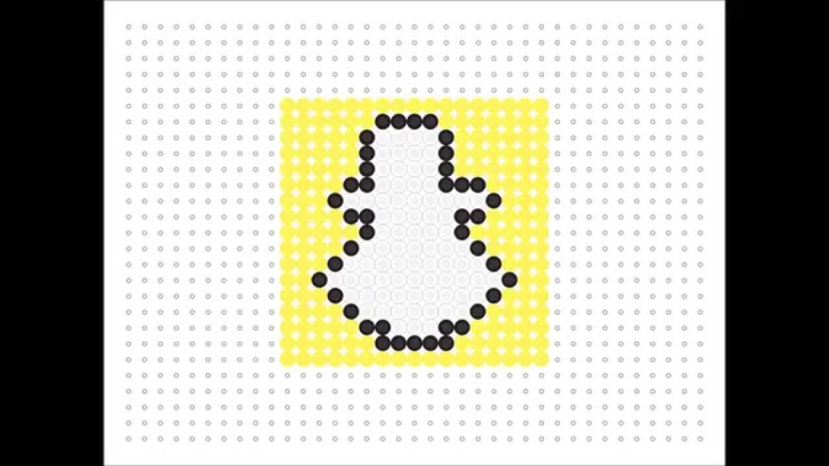 Hama Bead Snapchat Logo (Social Media Series #2)