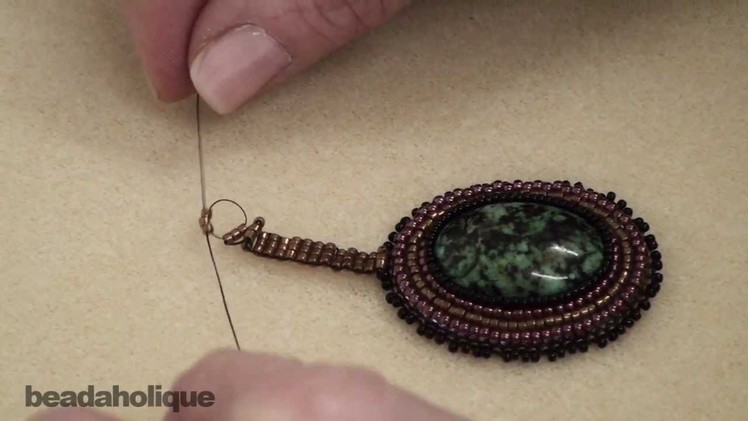 How to Bead Weave a Ladder Stitch Bail