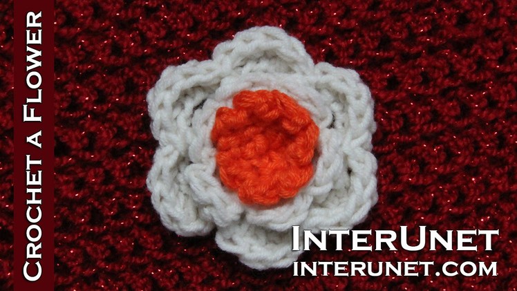 How to crochet a flower - easy for beginners stitch