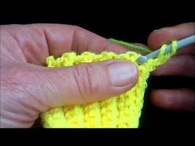How to do double crochet rib stitch  (U.S. single crochet) - tutorial