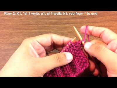 How to Knit the Fluted Fabric Stitch (English Style)