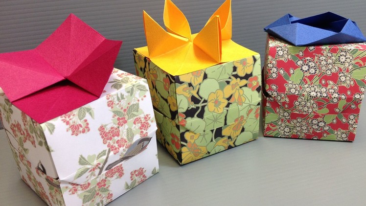 How to Make Beautiful Origami Flower Gift Boxes