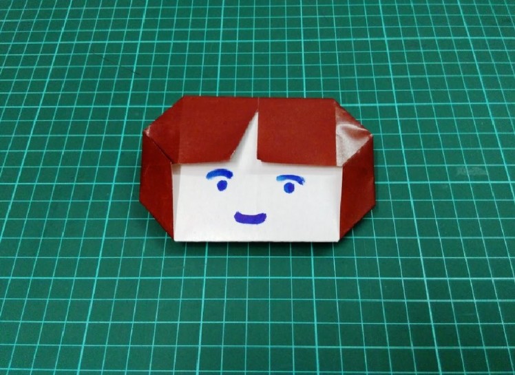 How to make origami paper girl face | Origami. Paper Folding Craft, Videos and Tutorials.