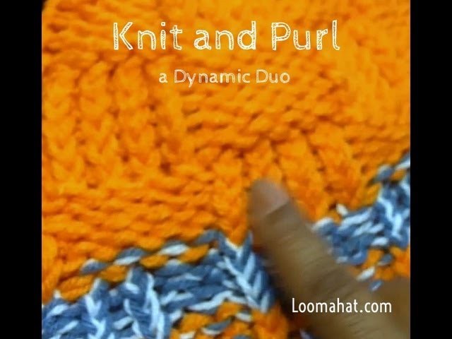 LOOM KNITTING STITCHES Knit and Purl