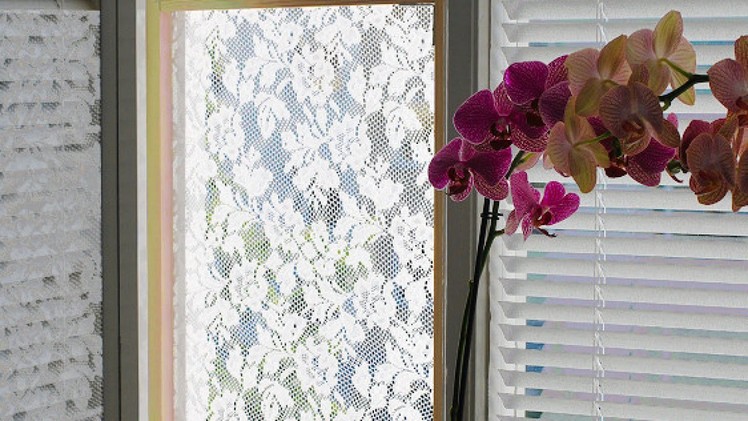 Make a Lace Curtain Fly Screen - DIY Home - Guidecentral