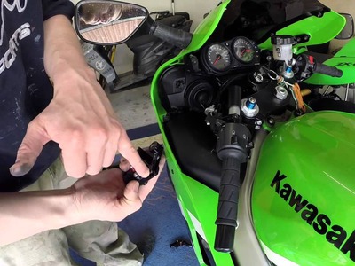 Motorrad Kawasaki ZX636A Kupplungsgriff Armatur tauschen DIY HowTo Tutorial