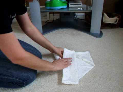Origami Flat Diaper Fold