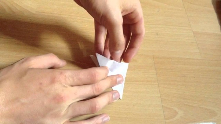 Origami Frosch selber basteln - Papier Frosch falten