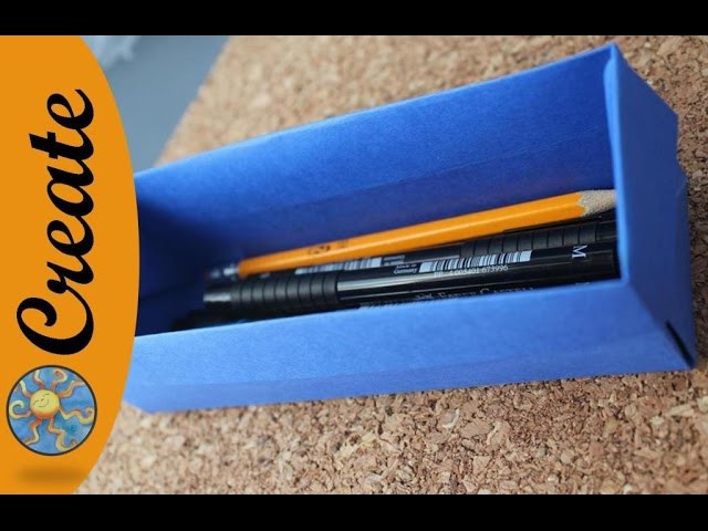 Origami pencil box - How to
