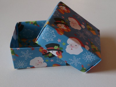 Origami ! Une boîte de Noël.