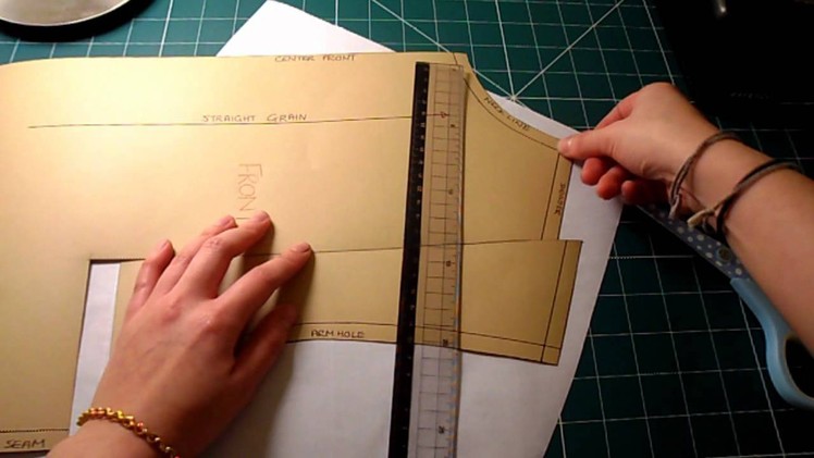 Pattern Cutting Tutorial: How To Adjust The Pattern For Sloped or Square Shoulders