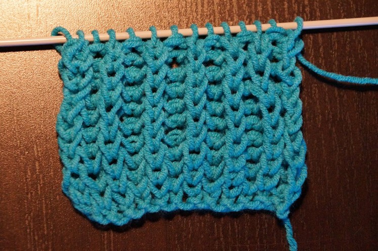 Схема вязания спицами. Полупатентная резинка .   The scheme of knitting. Polupatentnaya gum