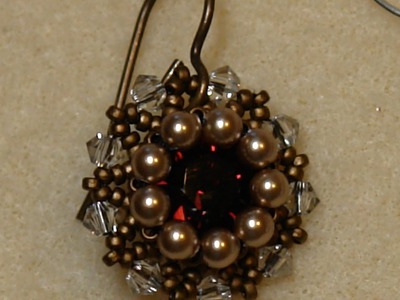 Sidonia's handmade jewelry - Vintage Swarovski beaded earrings