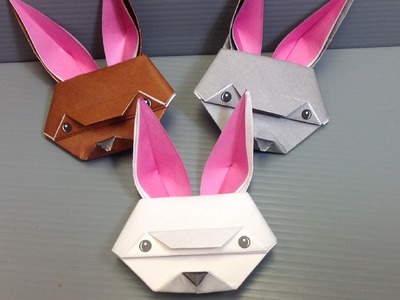 Spring Easter Origami Rabbit - Print at Home