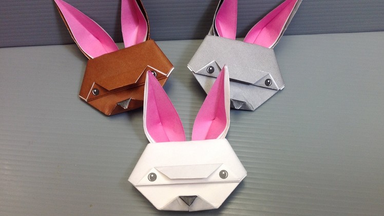 Spring Easter Origami Rabbit - Print at Home