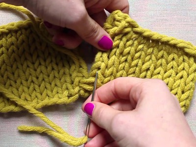 Technique 5: Joining Seams - Mattress Stitch