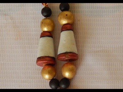 Terracotta Jewellery: how to make cone shaped Terracotta beads