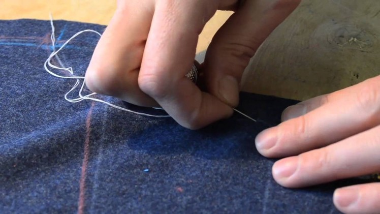 The Making of a Coat #5   Crookening & Markstitching