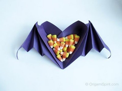 The Perfect Candy Corn  Dish -Origami timelapse