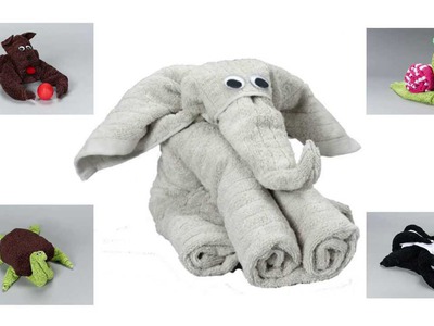 Towel Origami Animal. Creative Towel Folding Instructions Available On DVD And Online