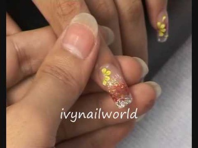 3d flower nail part 2