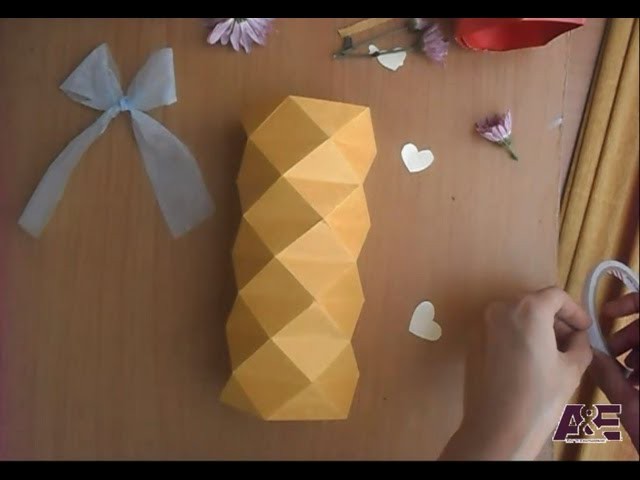3D Origami Vase Tutorial #2 - Origami Home Decoration