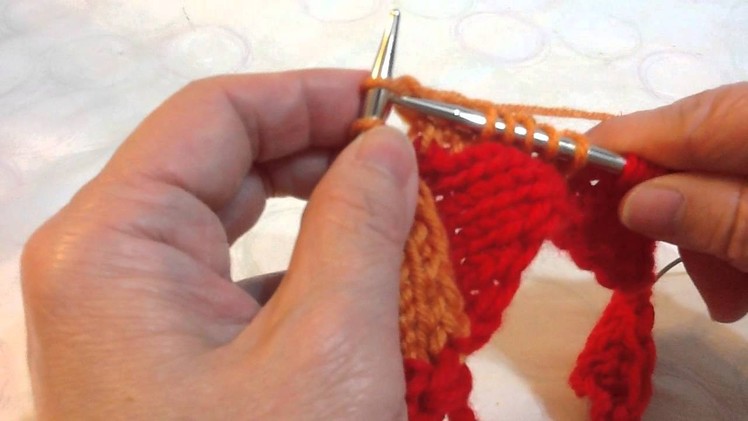 5 Entrelac Hat knitting - bottom up - 2nd lvl #2