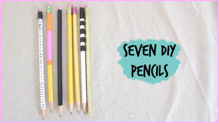 7 DIY Pencils for Back to School