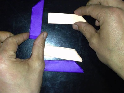 85.How to fold traditional origami cross throwing knives