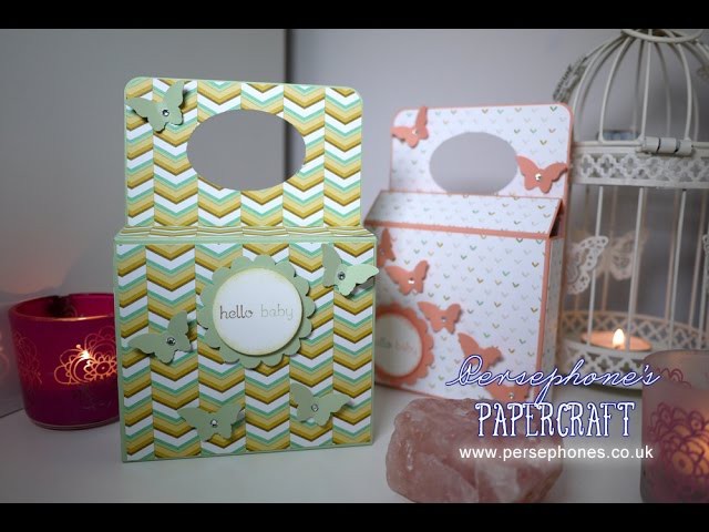 Baby Gift Box with Handle | Stampin' Up (UK) with Persephone's Papercraft