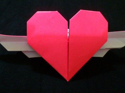 Cara Membuat Origami Hati Bersayap | Origami Hati