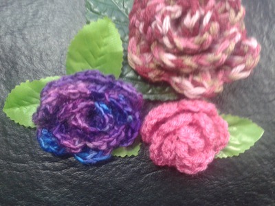 Como tejer rosas al crochet muy facil! (principiantes). Tejemos?!