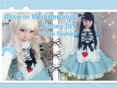Disney Costume DIY- How to Make Alice in Wonderland Dress.Costume - Lolita Fashion