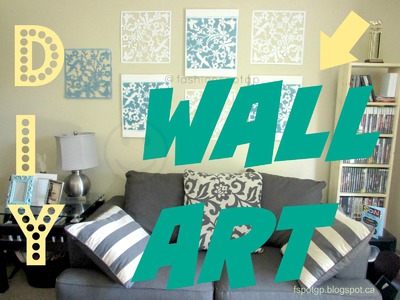 DIY Living Room  Decor Wall Art Idea