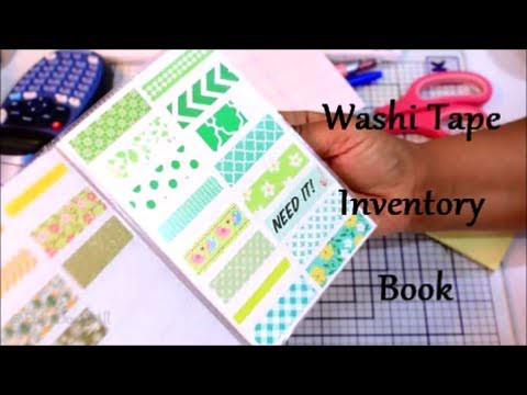 DIY: Washi Tape Inventory Book