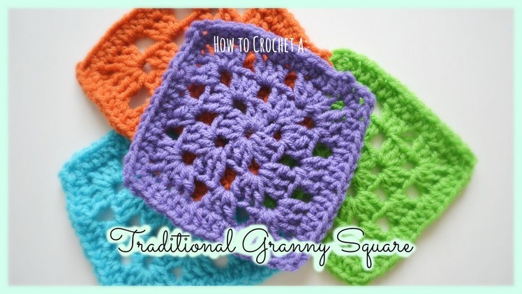 How to Crochet a Beginner's Easy Traditional Granny Square! | Ms. Craft Nerd