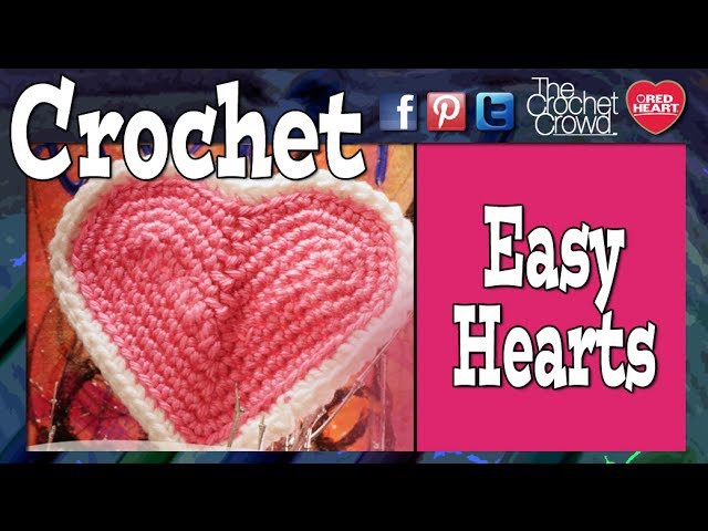 How to Crochet Hearts Tutorial