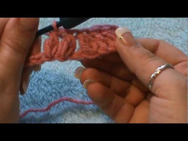 How to Crochet the "Forked Cluster" stitch