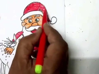 How To Draw a Santa Claus - Merry Christmas