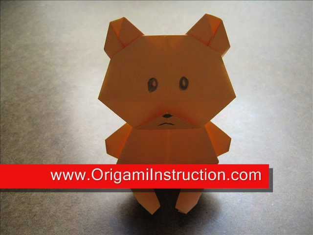 How to Fold Origami Teddy Bear   OrigamiInstruction com