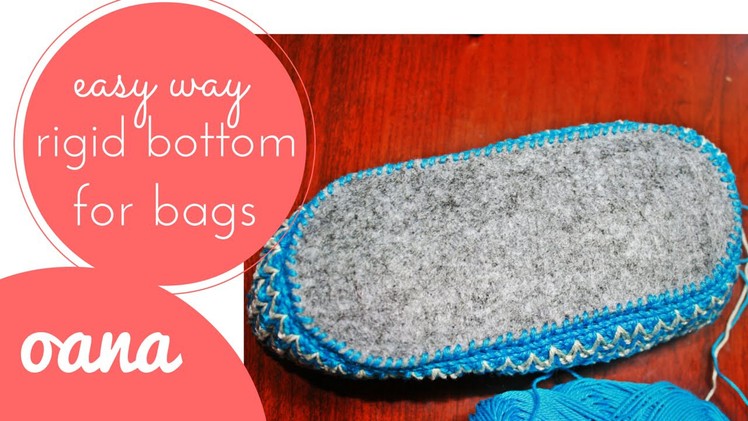 How to make a rigid bottom for bags