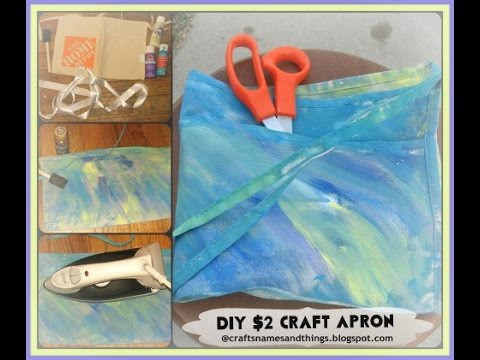 How to Make Crafter's Apron Tutorial. $2 00 DIY Craft Apron